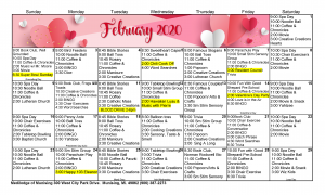 Munising Febuary 2020 Calendar